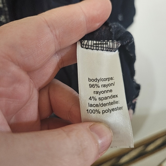 Maurices Navy Floral Open Front Cardigan! - Picture 3 of 6